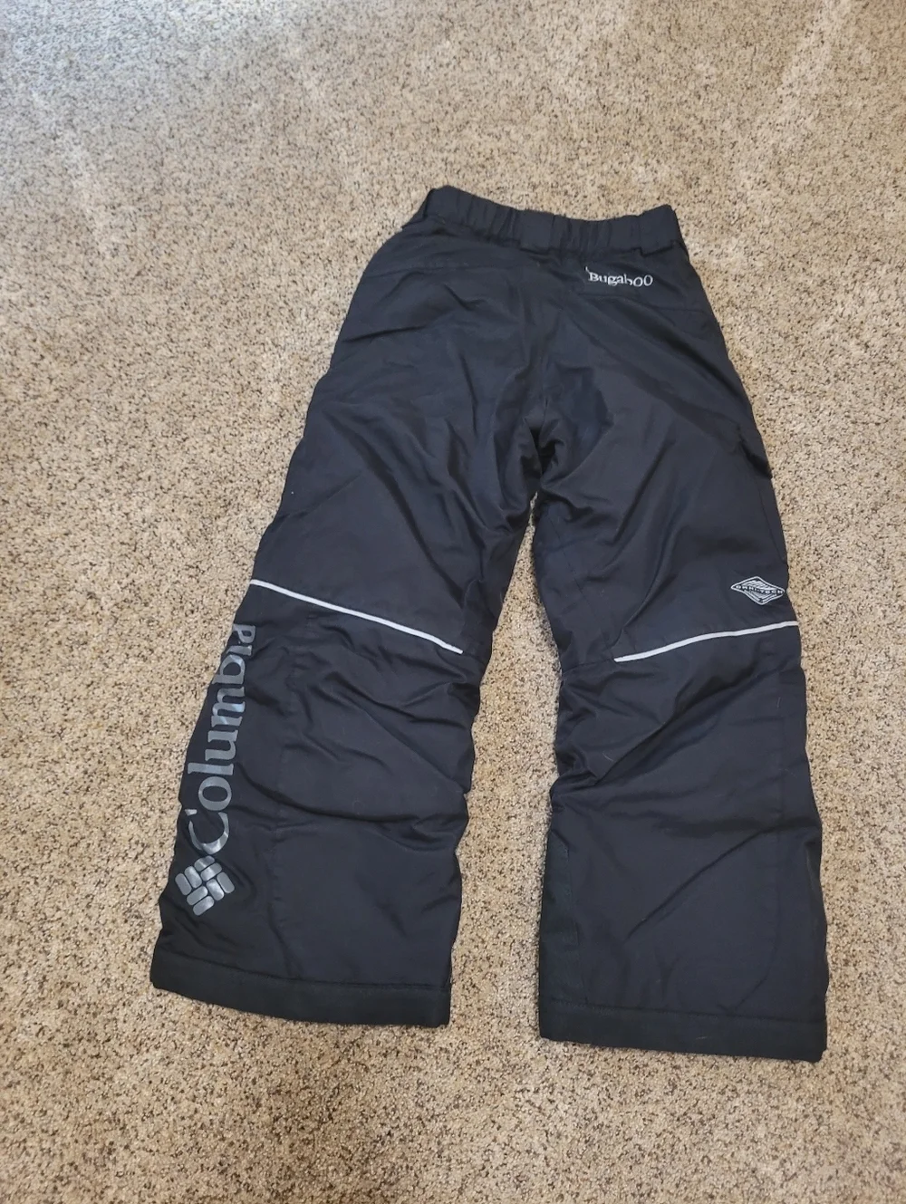 Columbia Black Kids Snow Pants with Reflective Accents Suze XS
